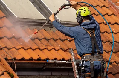 Démoussage et hydrofuge de toiture à Buoux